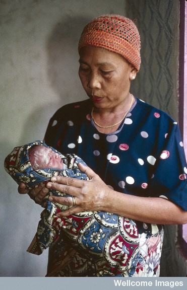 N0026587 Life in rural Indonesia. Three generations