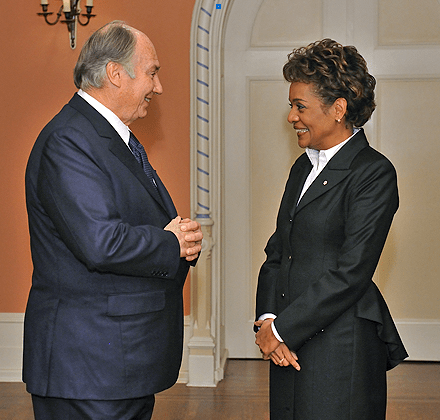 The Governor General of Canada with His Highness the Aga Khan