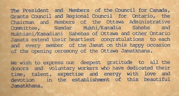 Carling Opening Programme Leadership Message