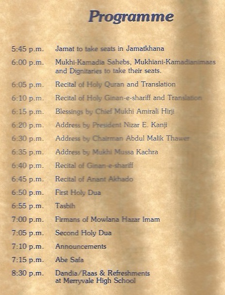 Carling Opening Programme