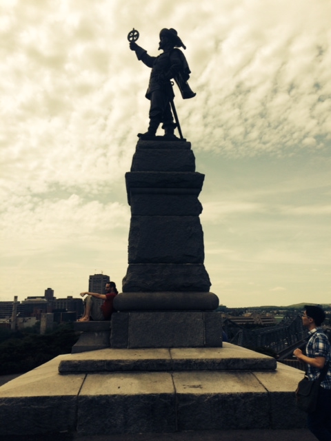 photo_041 - A statue of French explorer Samuel de Champlain at Nepean Point in Ottawa.