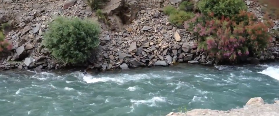 Rushing Waters of Chitral River