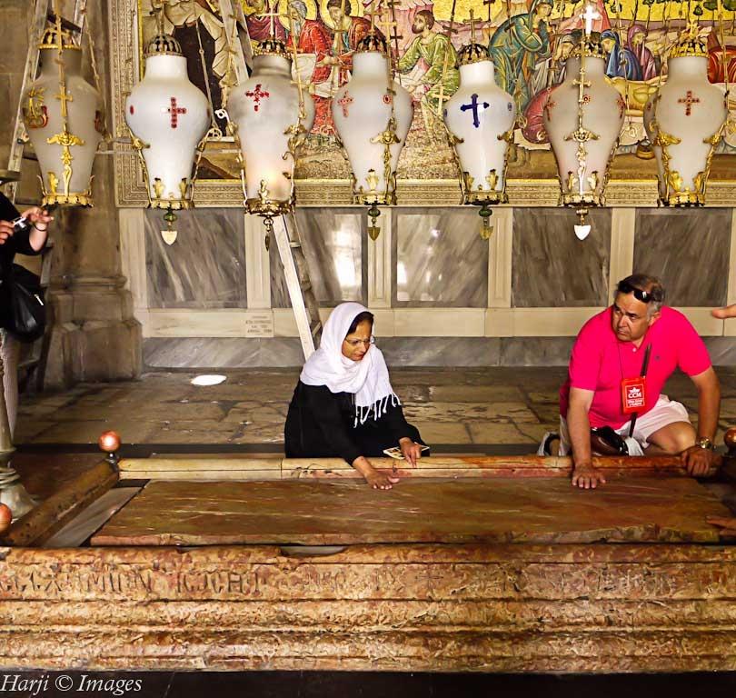 Muslim Harji Sacred Spaces Christian Simergphotos Stone of Anointing