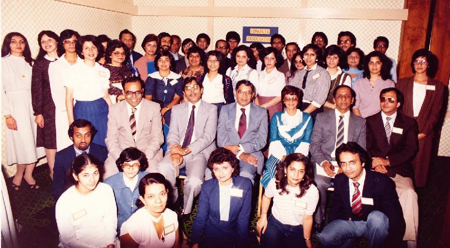 035 Jehangir with Religious education teachers shown and leadership and staff of the UK Ismailia Association