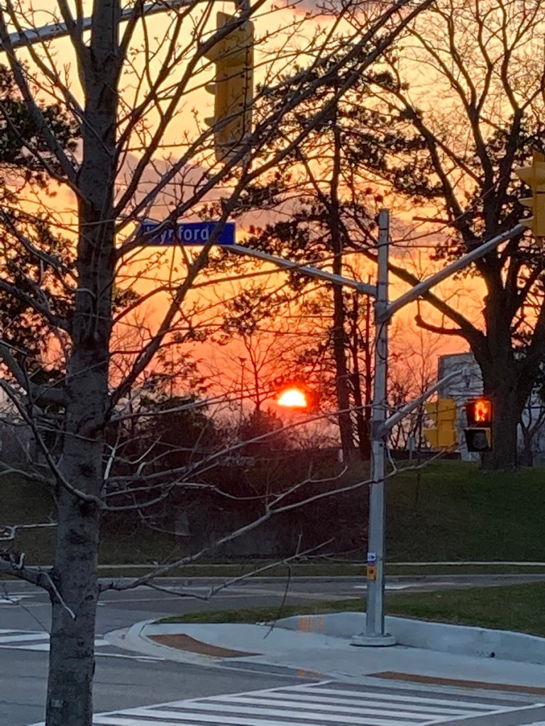 Sunset Toronto from Aga Khan Museum