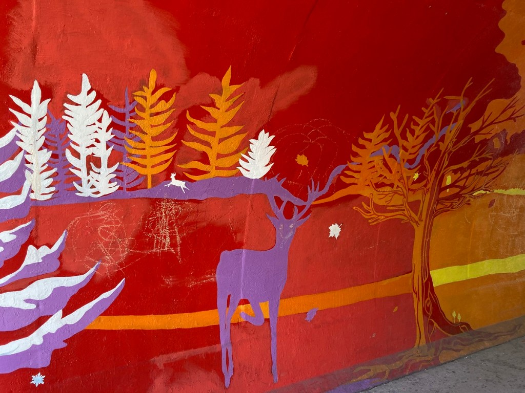 Pedestrian Tunnel art work East Don Trail Charles Sauriol Conservation Area Malik Merchant Simerg Photos Simergphotos Toronto's Parks Forests Trails and Gardens