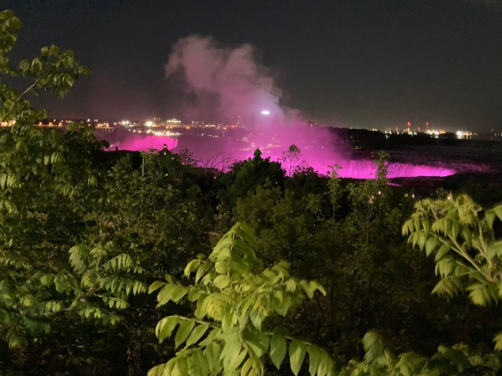 Night illumination, Niagara Falls Malik merchant simergphotos