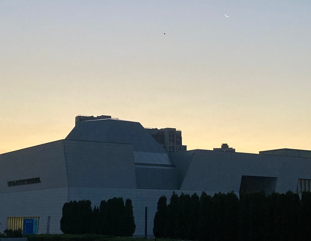 Waning crescent moon Aga Khan Museum
