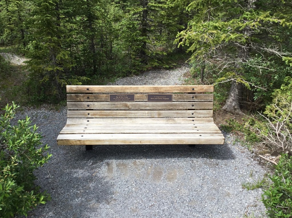 Commemorative Benches and Plaque Tributes to loved ones, Kananaski Country and Forget-me-not Pond, Malik Merchant Simerg Photos