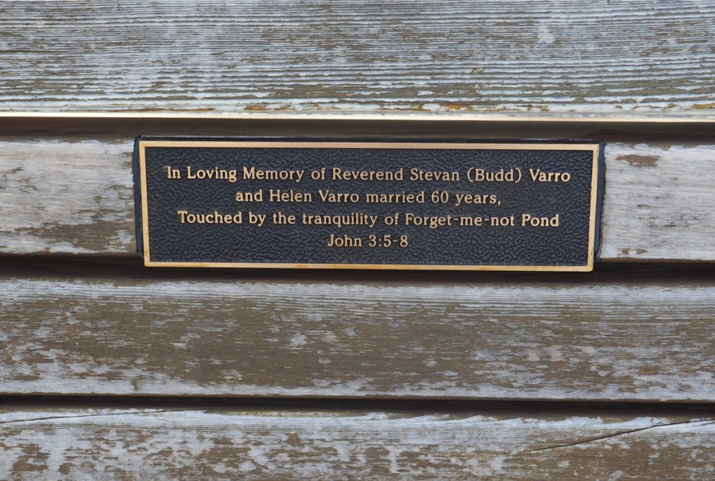 Commemorative Benches and Plaque Tributes to loved ones, Kananaski Country and Forget-me-not Pond, Malik Merchant Simerg Photos