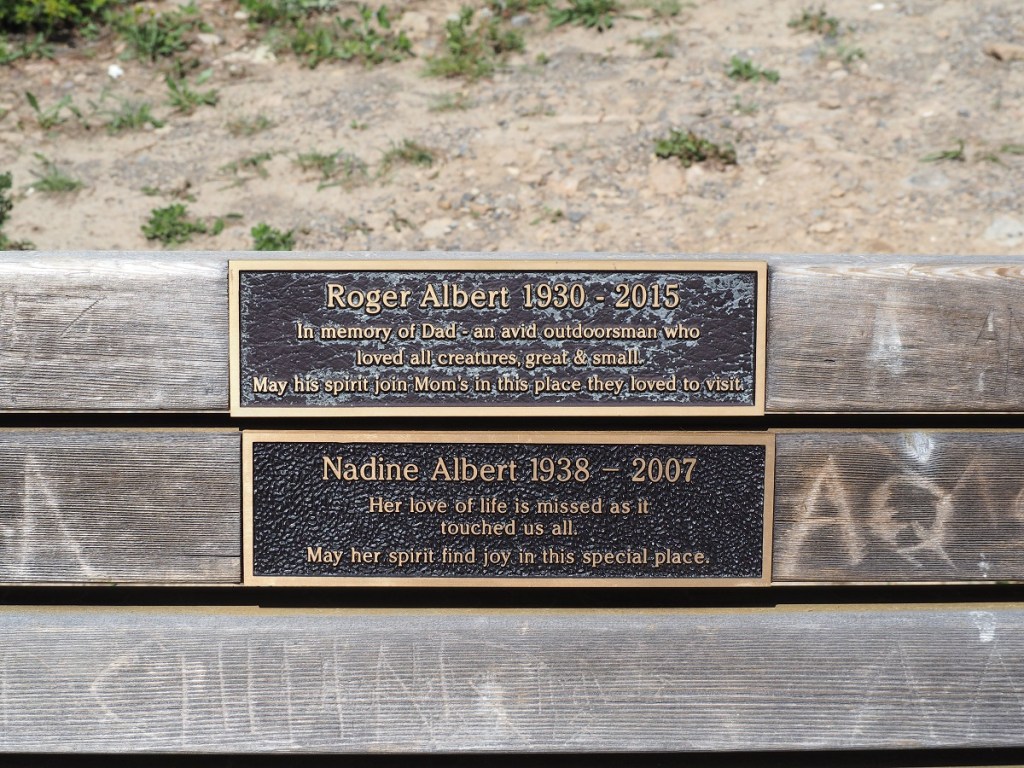 Commemorative Benches and Plaque Tributes to loved ones, Kananaski Country and Forget-me-not Pond, Malik Merchant Simerg Photos