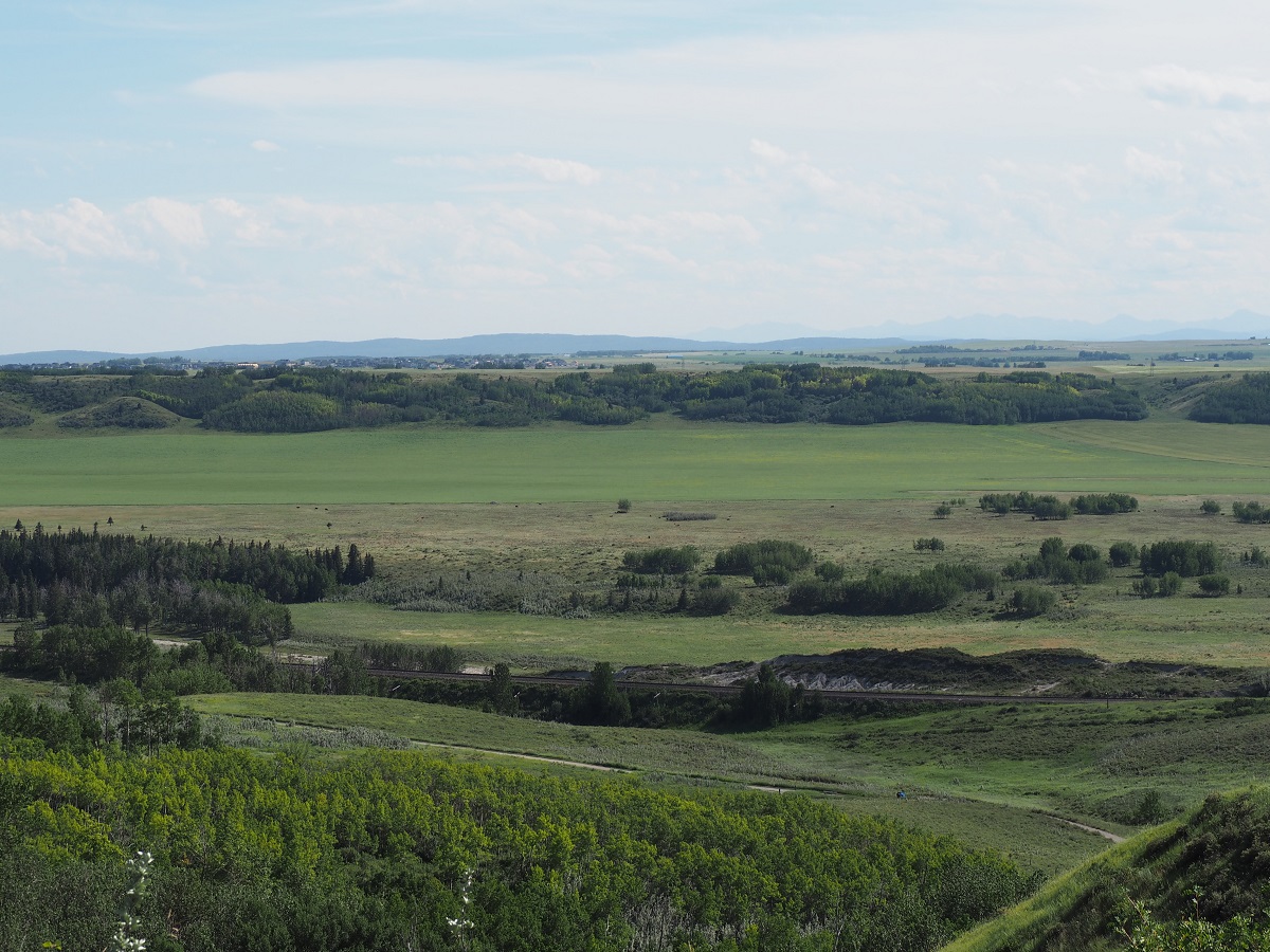 Look out point, Glenmore Provincial Park, near Cochrane, Alberta;