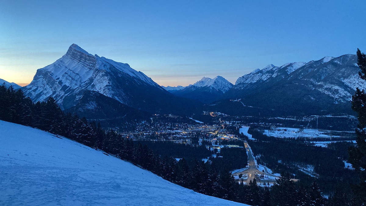 Twilight Banff Sunrise, Mount Rundle, Malik Merchant