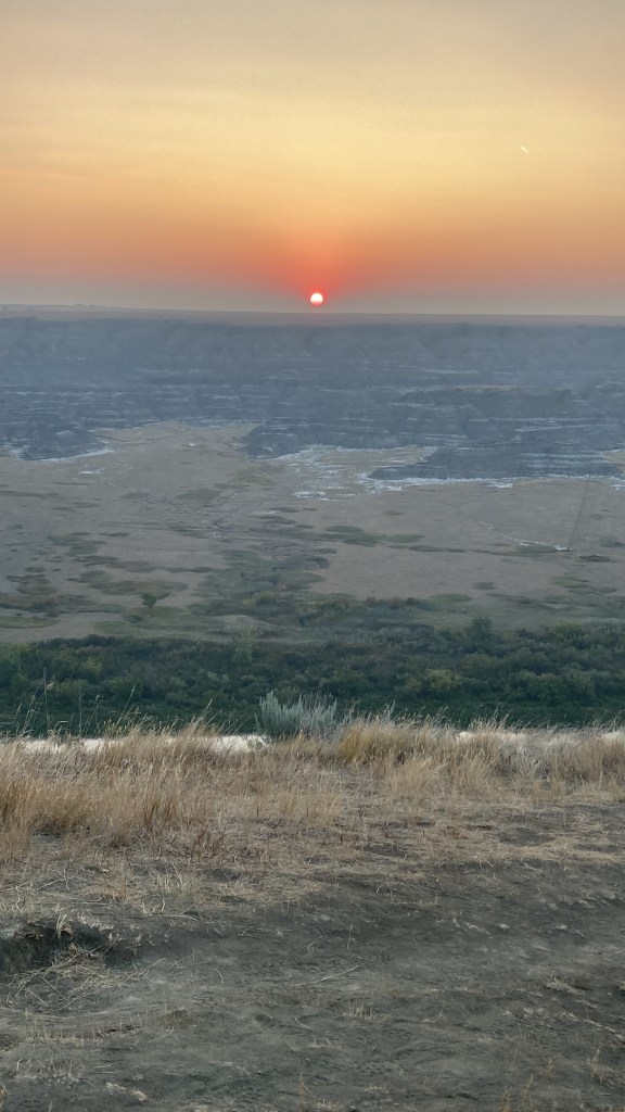 Orkney Viewpoint located on the southern section of the Dinosaur Trail, Drumheller, Alberta,