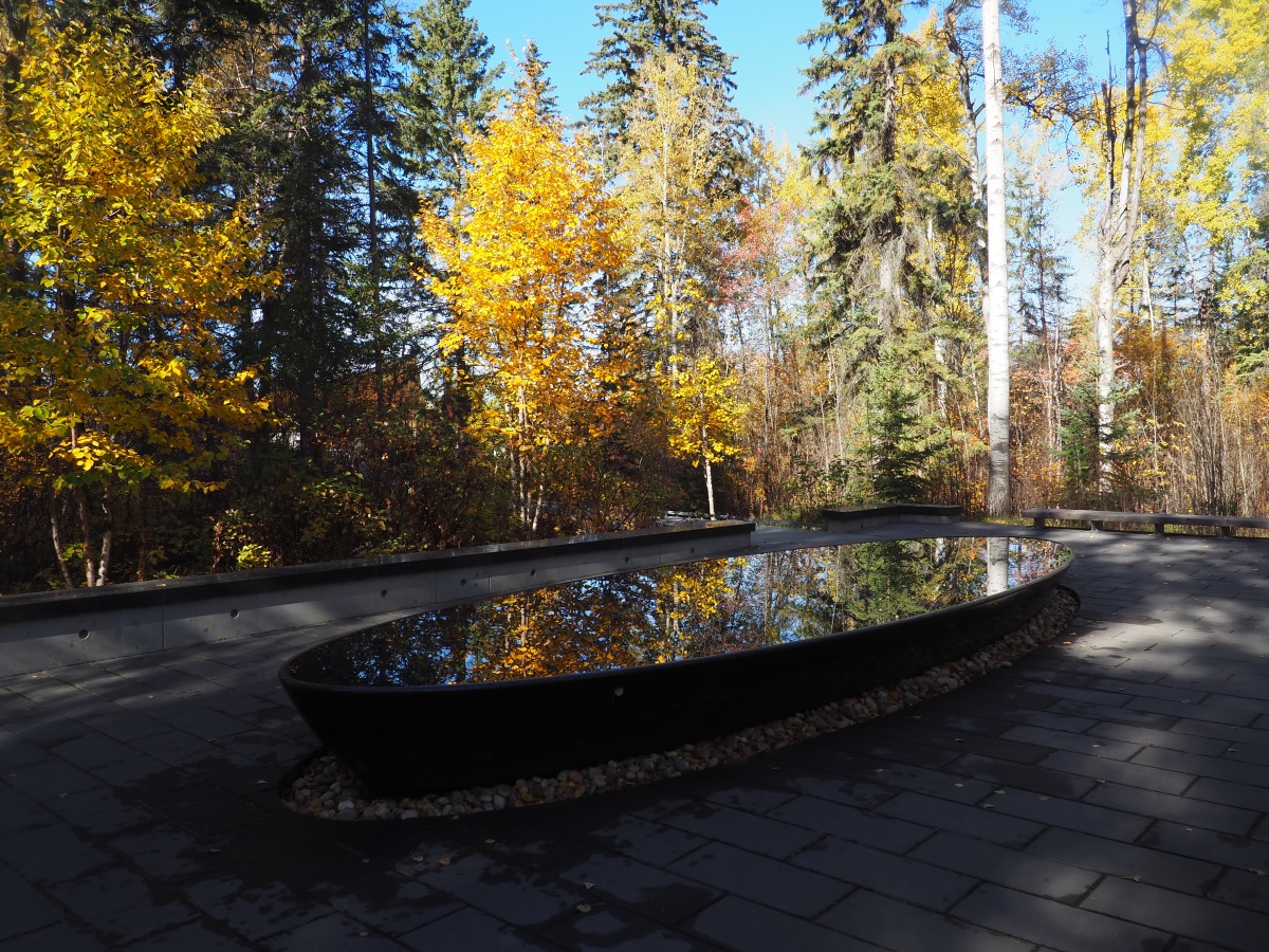 Aga Khan Garden, University of Alberta Botanic Garden, Autumn Fall Colours, Reflecting Pool