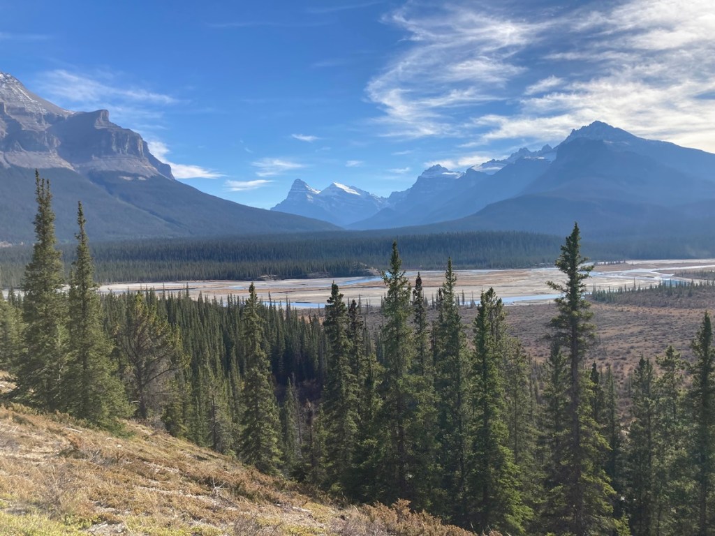 A view of the North Saskatchewan River near Saskatchewan Crossing;
