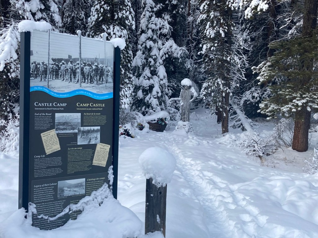 Ukrainian Memorial Bow Valley Parkway, Hwy 1a
