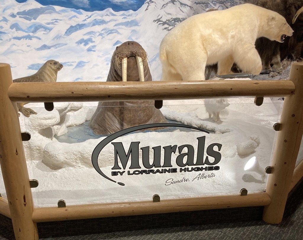 World of  Wildlife" exhibition in the Pioneer Village Museum, Sundre, a small town northwest of Calgary