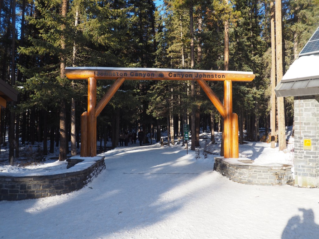 Johnston Canyon entrance, Bow Valley Parkway, Hwy 1a, Malik Merchant simergphotos