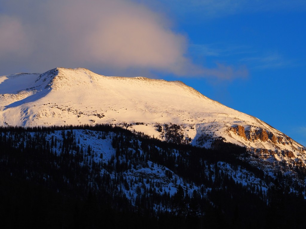 Mountain near Ski run at Lake Louise Resort