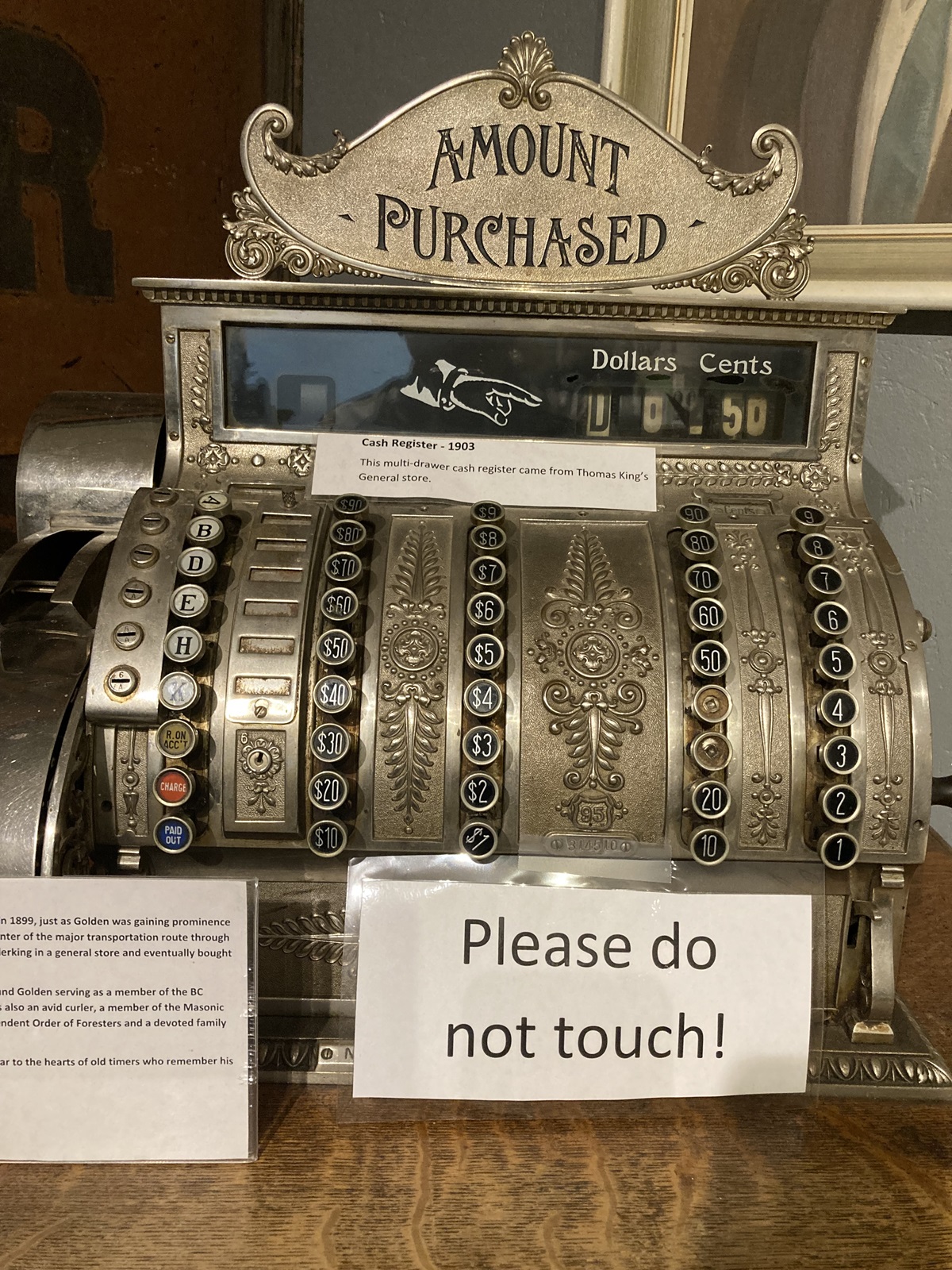 Golden Museum Cash Register