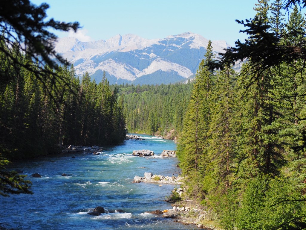 Kananaskis River Rapids, Canoe, Meadows Kananaskis Trail, Hwy 40