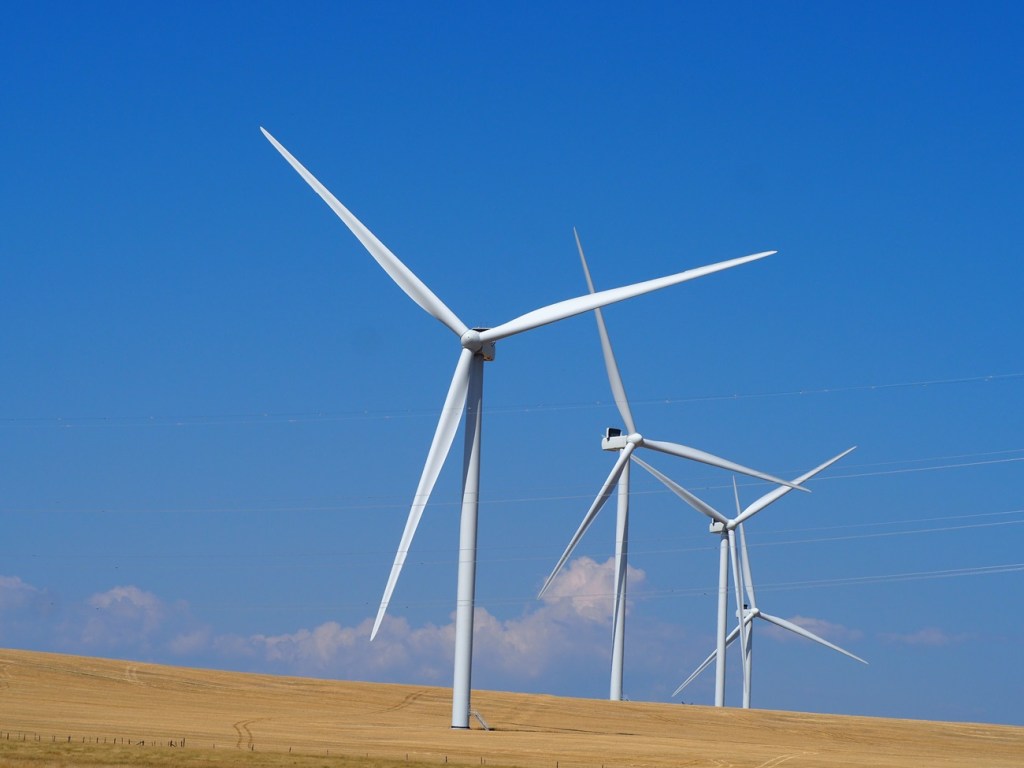 Wind Turbines approaching Pincher Creek 