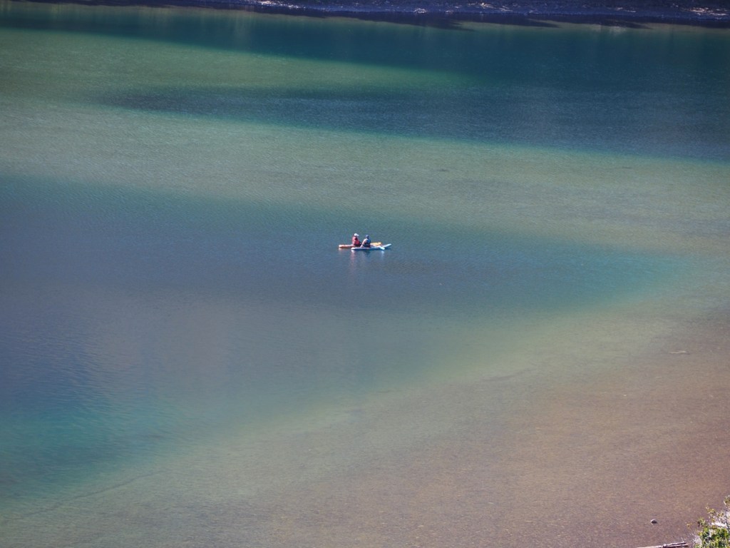 Paddle boating and canoeing  Waterton Lake