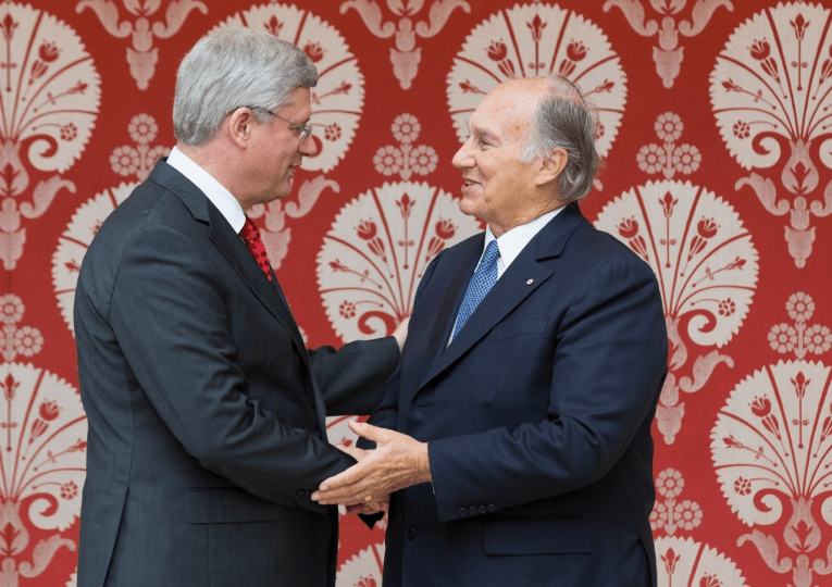 Aga Khan and Harper at Ismaili Centre