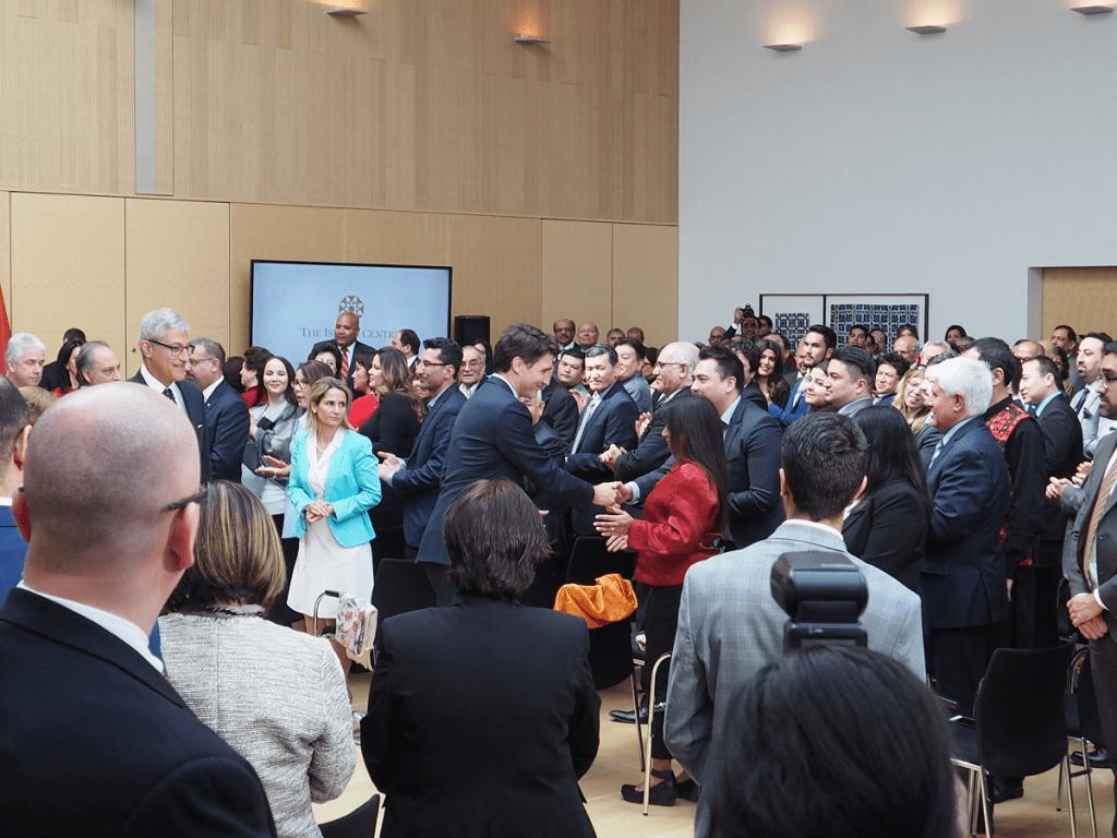 Prime Minister Trudeau Navroz visit to Ismaili Centre