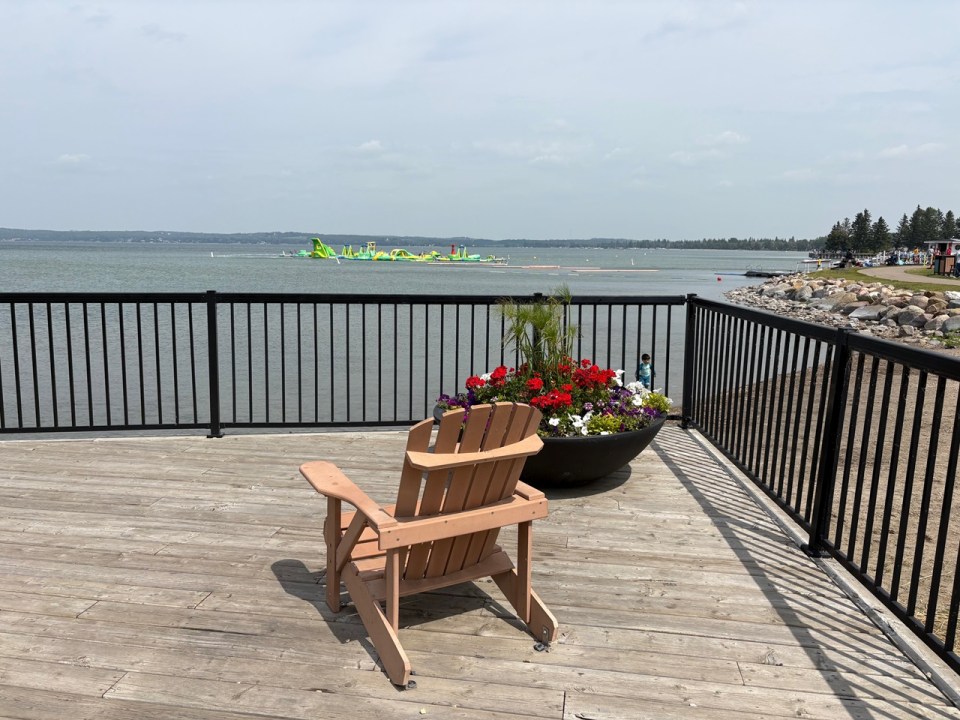 A view of the popular Aqua Spalsh in Sylvan Lake, July 16, 2025. Photograph: Malik Merchant / Simerg Photos.