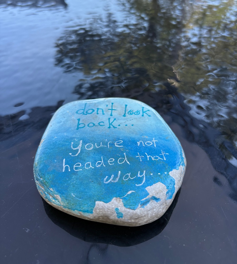 Artistic stone in Longview