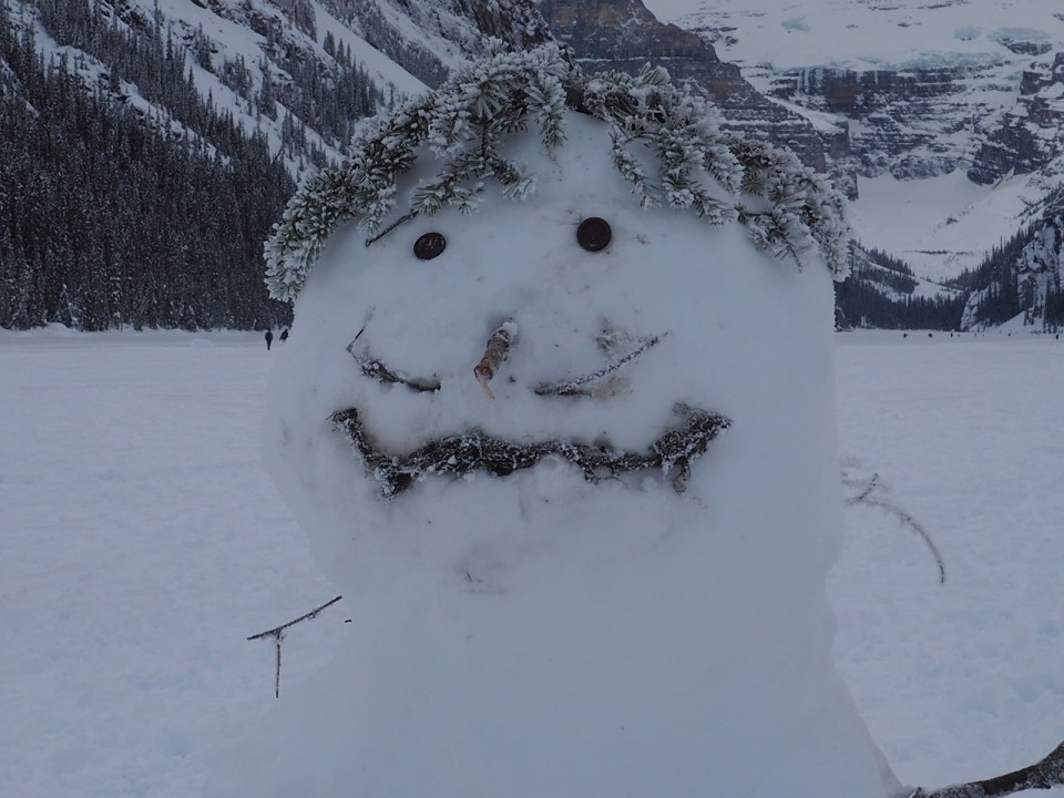 Snow sculpture Lake Louise