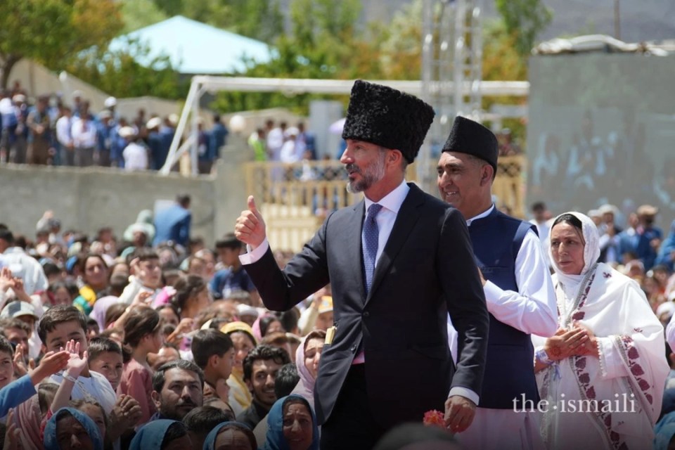 The Aga Khan in the mountains of Pakistan
