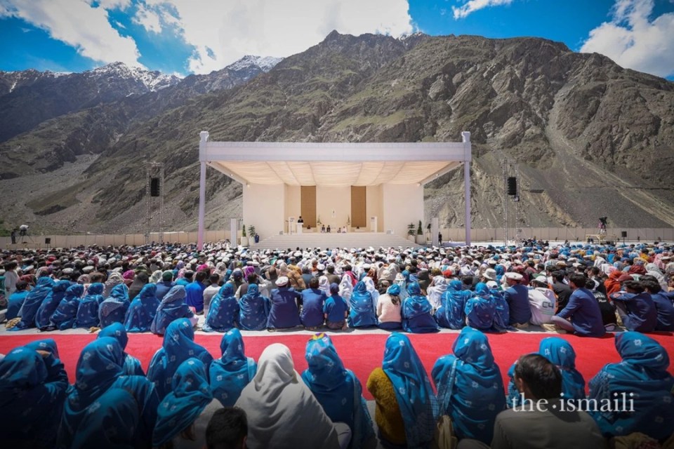 The Aga Khan in the mountains of Pakistan