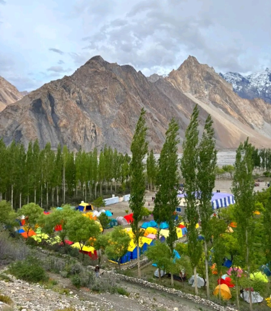 Aga Khan in the mountains of Pakistan
