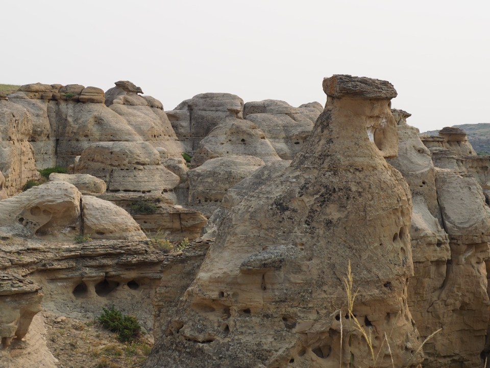 Hoodoos Wriiting on Stone