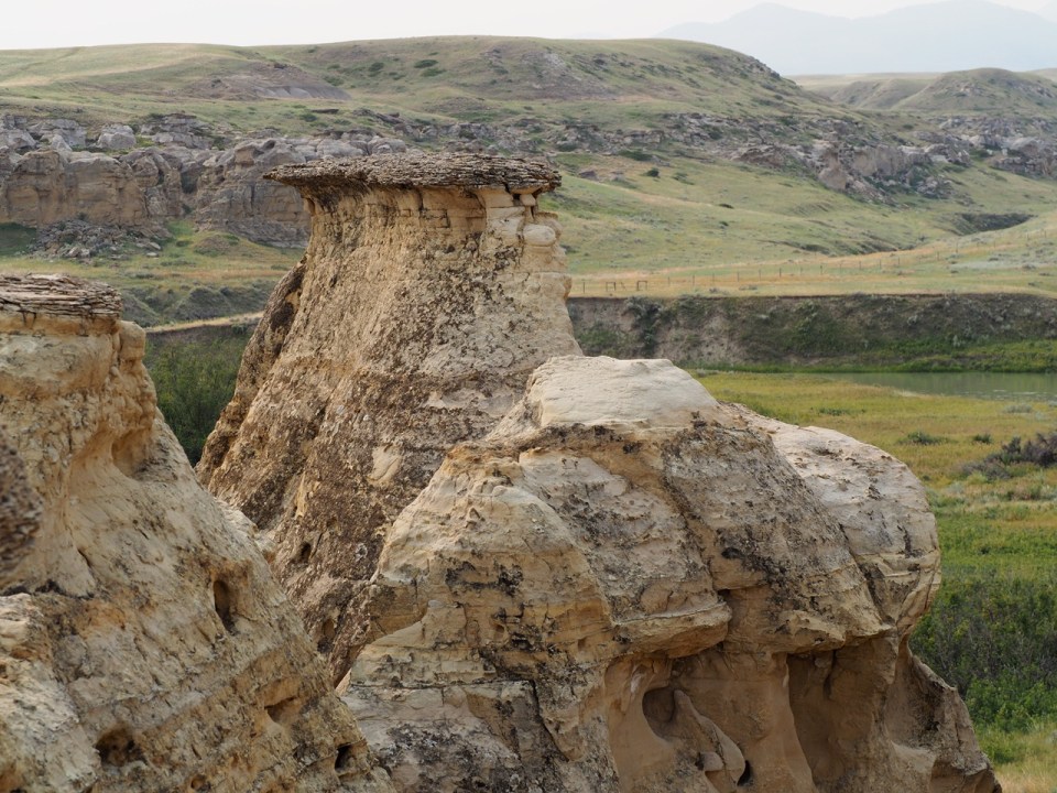 Writing on Stone hoodoos